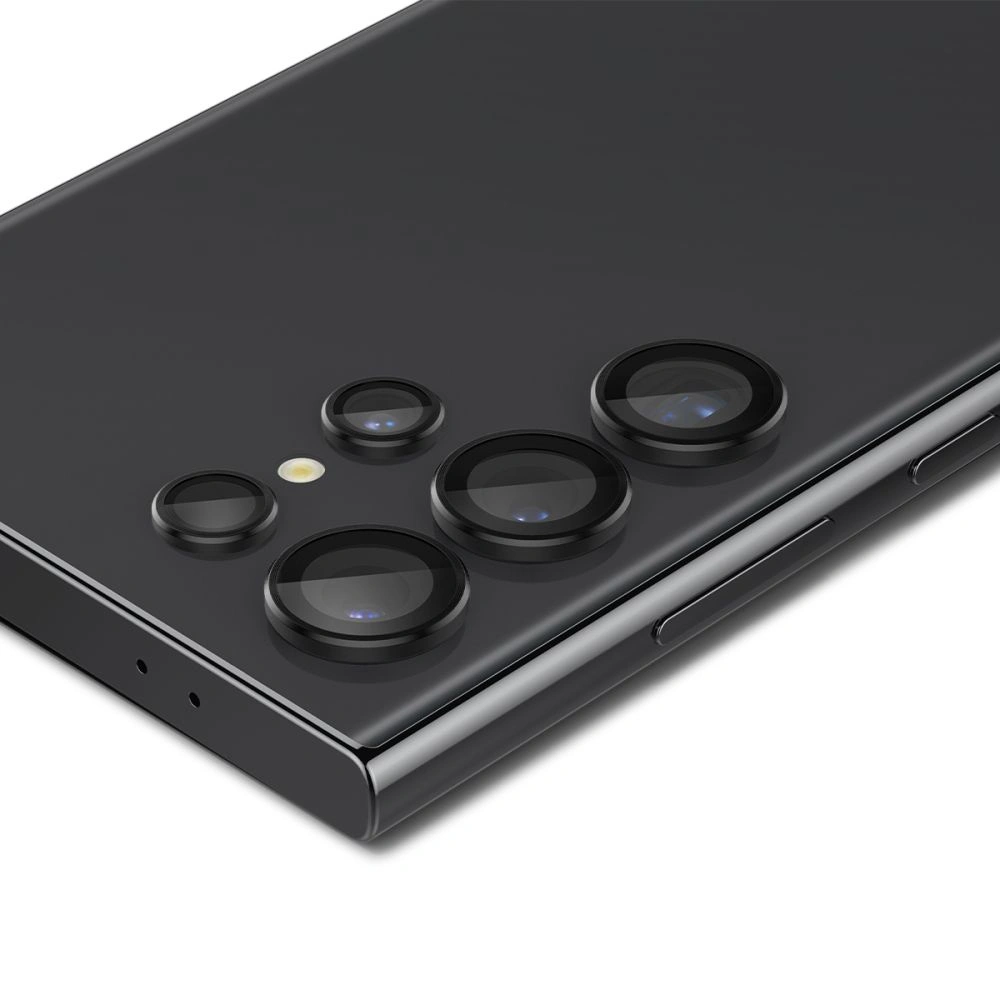 Hurtownia GSM - Gehärtetes Glas für die Spigen Optik.tr ez Fit Kamera Schutz Samsung Galaxy S24 Ultra Schwarz [2 PACK] - SPN3247 - {ean13} - Hurt