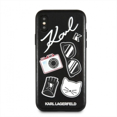 Karl Lagerfeld KLHCI65PIN iPhone Xs Max hardcase czarny/black Pins