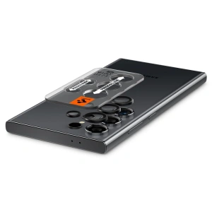 Hurtownia GSM - Gehärtetes Glas für die Spigen Optik.tr ez Fit Kamera Schutz Samsung Galaxy S24 Ultra Schwarz [2 PACK] - SPN3247 - {ean13} - Hurt