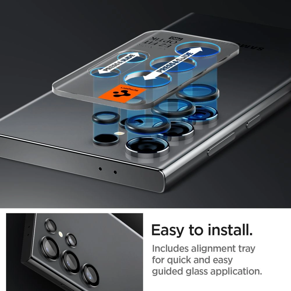 Wholesale Spigen Optik.tr ez Fit Camera Protector Samsung Galaxy S24 Ultra Black [2 PACK] - SPN3247 - {ean13} - Hurt