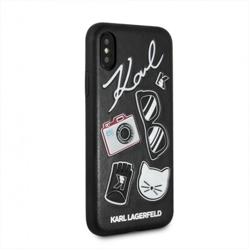 Karl Lagerfeld KLHCI65PIN iPhone Xs Max hardcase czarny/black Pins