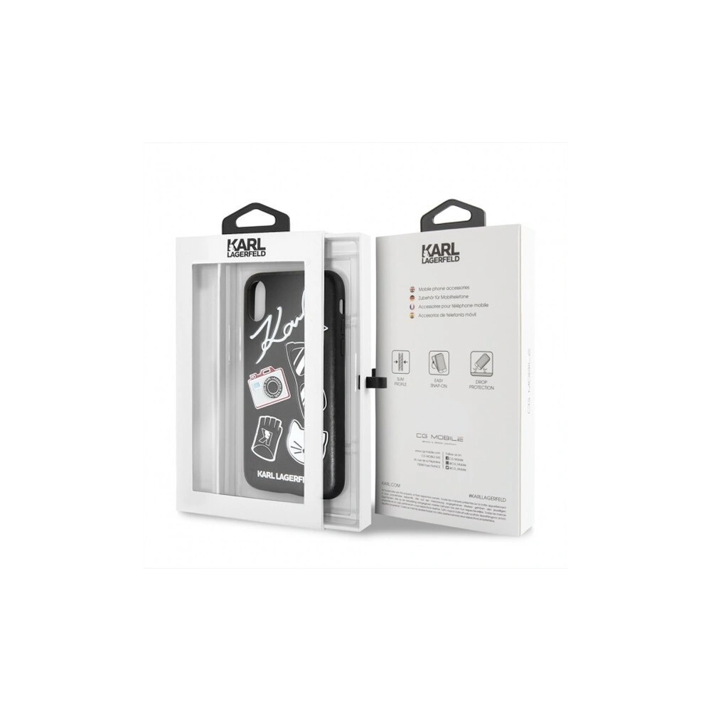 Hurtownia GSM - Karl Lagerfeld KLHCI65PIN hardcase pentru iPhone Xs Max negru/black Pins - KLD052BLK - {ean13} - Hurt