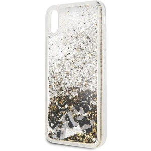 Hurtownia GSM - Karl Lagerfeld KLHCI65ROGO iPhone Xs Max schwarz-gold/hard case Glitter - KLD053BLKGLD - {ean13} - Hurt