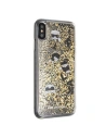 Wholesale Karl Lagerfeld KLHCI65ROGO iPhone Xs Max black & gold hard case Glitter - KLD053BLKGLD - {ean13} - Hurt