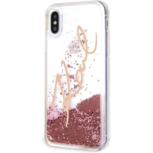 Hurtownia GSM - Karl Lagerfeld KLHCI65SGPI iPhone Xs Max rosa-goldene/pink gold Hardcase Signature Liquid Glitter - KLD054RS - {ean13} - Hurt