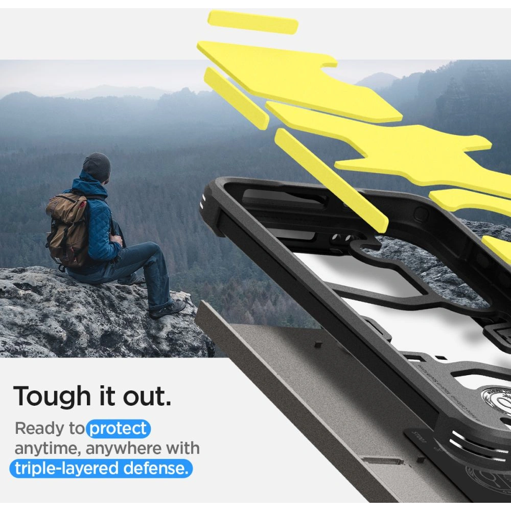 Wholesale Spigen Tough Armor Samsung Galaxy S24+ Plus Gunmetal - SPN3255 - {ean13} - Hurt