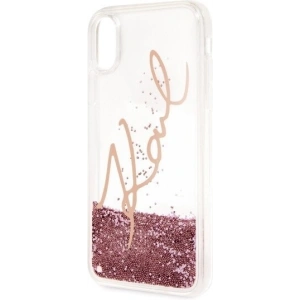 Hurtownia GSM - Karl Lagerfeld KLHCI65SGPI iPhone Xs Max rosa-goldene/pink gold Hardcase Signature Liquid Glitter - KLD054RS - {ean13} - Hurt