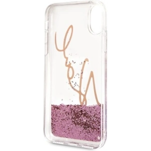 Hurtownia GSM - Karl Lagerfeld KLHCI65SGPI iPhone Xs Max rosa-goldene/pink gold Hardcase Signature Liquid Glitter - KLD054RS - {ean13} - Hurt