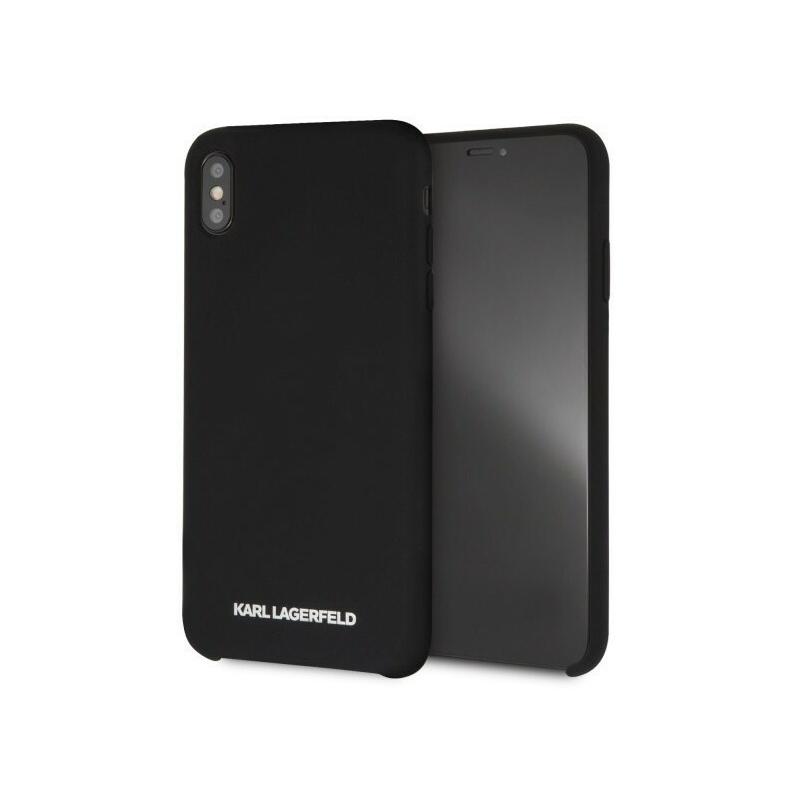Karl Lagerfeld Distributor - 3700740435465 - KLD055BLK - Karl Lagerfeld KLHCI65SLBKS iPhone Xs Max hardcase black Silicone - B2B homescreen