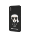 Hurtownia GSM - Karl Lagerfeld KLHCI65SLFKBK iPhone Xs Max Hardcase schwarz/schwarz Silikon Ikonisch - KLD056BLK - {ean13} - Hurt