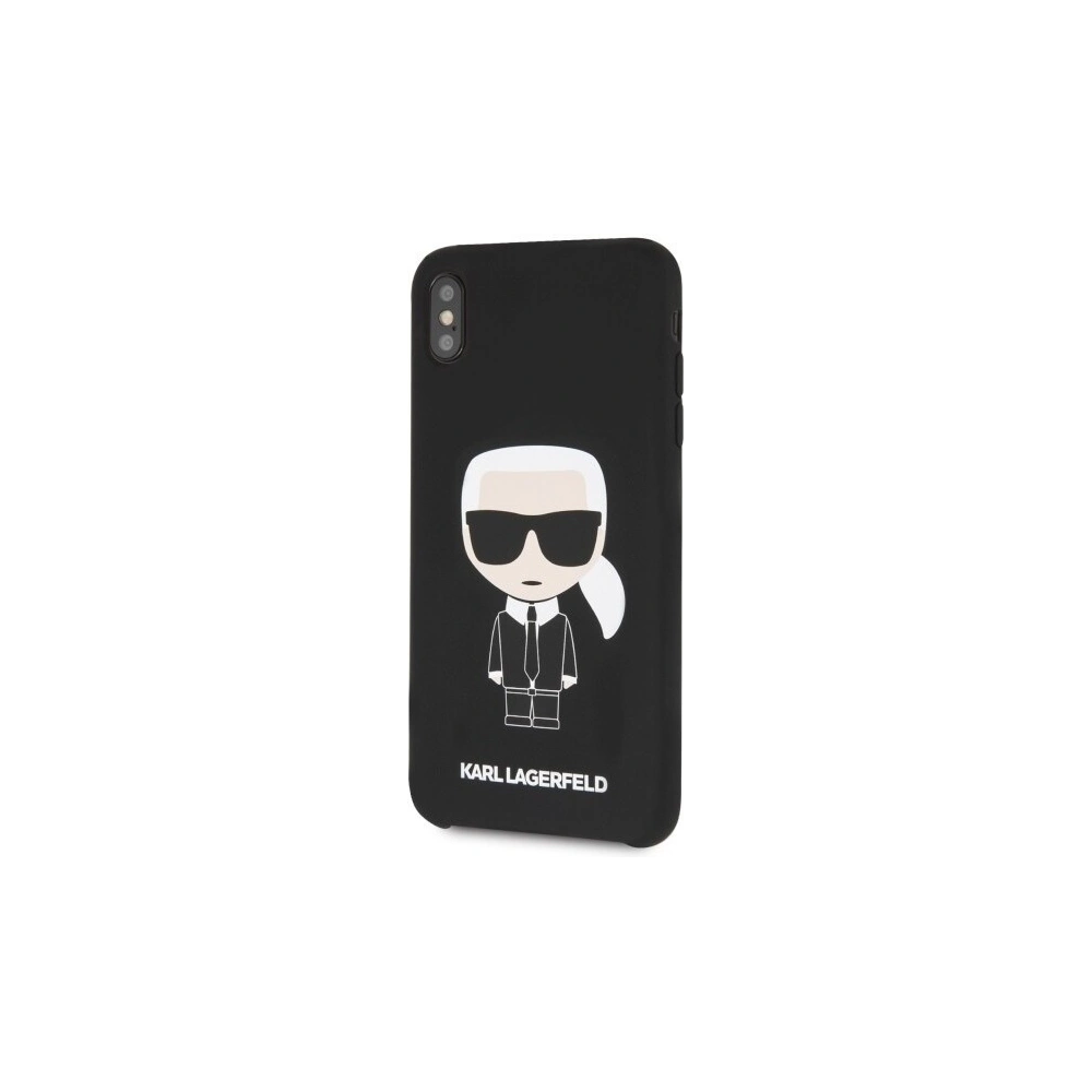 Hurtownia GSM - Karl Lagerfeld KLHCI65SLFKBK iPhone Xs Max hardcase czarny/black Silicone Iconic - KLD056BLK - {ean13} - Hurt