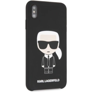 Hurtownia GSM - Karl Lagerfeld KLHCI65SLFKBK iPhone Xs Max Hardcase schwarz/schwarz Silikon Ikonisch - KLD056BLK - {ean13} - Hurt