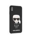 Hurtownia GSM - Karl Lagerfeld KLHCI65SLFKBK iPhone Xs Max Hardcase schwarz/schwarz Silikon Ikonisch - KLD056BLK - {ean13} - Hurt