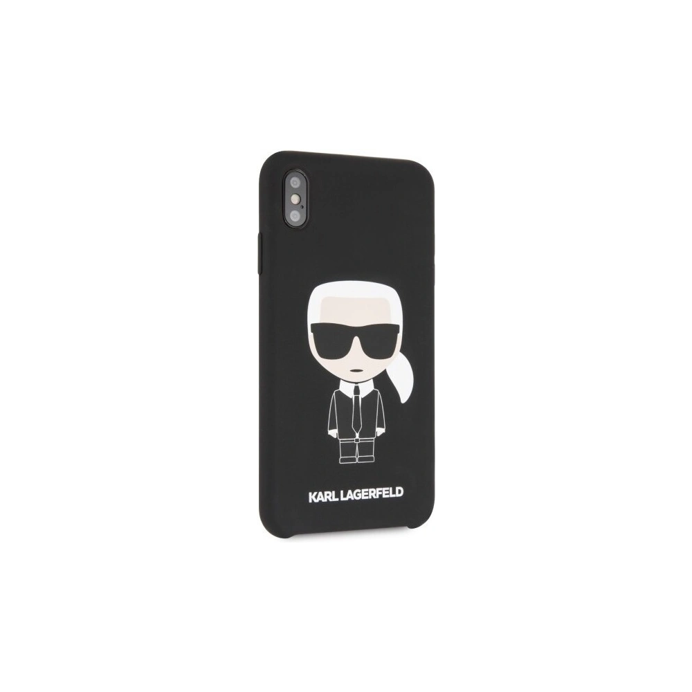 Hurtownia GSM - Karl Lagerfeld KLHCI65SLFKBK iPhone Xs Max hardcase czarny/black Silicone Iconic - KLD056BLK - {ean13} - Hurt