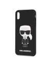 Hurtownia GSM - Karl Lagerfeld KLHCI65SLFKBK iPhone Xs Max Hardcase schwarz/schwarz Silikon Ikonisch - KLD056BLK - {ean13} - Hurt