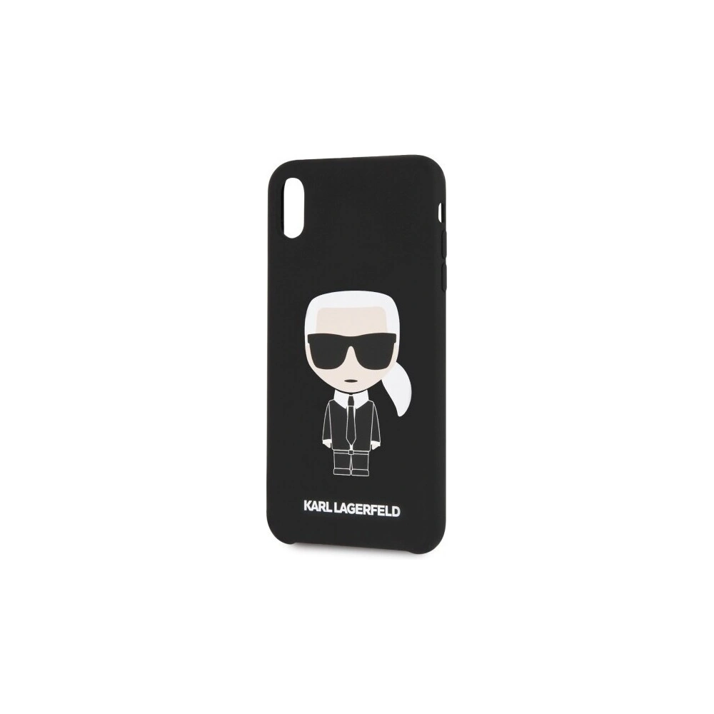 Hurtownia GSM - Karl Lagerfeld KLHCI65SLFKBK iPhone Xs Max hardcase czarny/black Silicone Iconic - KLD056BLK - {ean13} - Hurt
