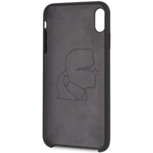 Hurtownia GSM - Karl Lagerfeld KLHCI65SLFKBK iPhone Xs Max Hardcase schwarz/schwarz Silikon Ikonisch - KLD056BLK - {ean13} - Hurt