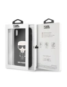 Hurtownia GSM - Karl Lagerfeld KLHCI65SLFKBK iPhone Xs Max Hardcase schwarz/schwarz Silikon Ikonisch - KLD056BLK - {ean13} - Hurt