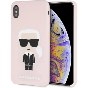 Hurtownia GSM - Karl Lagerfeld KLHCI65SLFKPI iPhone Xs Max Hardcase hellrosa/light pink Silikon Iconic - KLD057PNK - {ean13} - Hurt