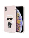 Hurtownia GSM - Karl Lagerfeld KLHCI65SLFKPI iPhone Xs Max Hardcase hellrosa/light pink Silikon Iconic - KLD057PNK - {ean13} - Hurt