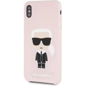 Hurtownia GSM - Karl Lagerfeld KLHCI65SLFKPI iPhone Xs Max Hardcase hellrosa/light pink Silikon Iconic - KLD057PNK - {ean13} - Hurt