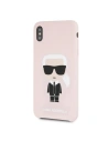 Hurtownia GSM - Karl Lagerfeld KLHCI65SLFKPI iPhone Xs Max Hardcase hellrosa/light pink Silikon Iconic - KLD057PNK - {ean13} - Hurt