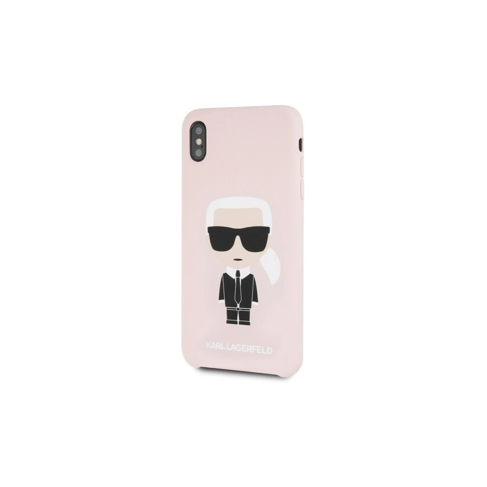 Hurtownia GSM - Karl Lagerfeld KLHCI65SLFKPI iPhone Xs Max hardcase jasnoróżowy/light pink Silicone Iconic - KLD057PNK - {ean13} - Hurt