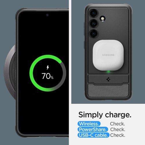 Etui Spigen Rugged Armor Samsung Galaxy S24 Matte Black