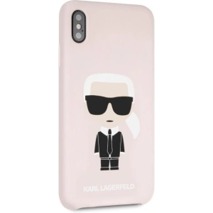 Hurtownia GSM - Karl Lagerfeld KLHCI65SLFKPI iPhone Xs Max Hardcase hellrosa/light pink Silikon Iconic - KLD057PNK - {ean13} - Hurt