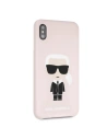 Hurtownia GSM - Karl Lagerfeld KLHCI65SLFKPI iPhone Xs Max Hardcase hellrosa/light pink Silikon Iconic - KLD057PNK - {ean13} - Hurt