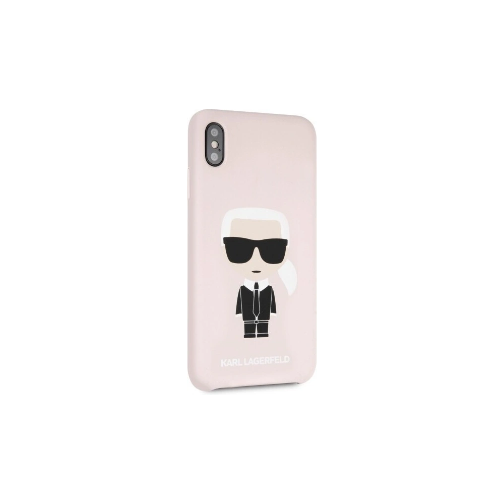 Hurtownia GSM - Karl Lagerfeld KLHCI65SLFKPI iPhone Xs Max Hardcase hellrosa/light pink Silikon Iconic - KLD057PNK - {ean13} - Hurt