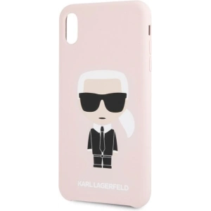Hurtownia GSM - Karl Lagerfeld KLHCI65SLFKPI iPhone Xs Max Hardcase hellrosa/light pink Silikon Iconic - KLD057PNK - {ean13} - Hurt
