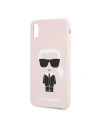 Hurtownia GSM - Karl Lagerfeld KLHCI65SLFKPI iPhone Xs Max Hardcase hellrosa/light pink Silikon Iconic - KLD057PNK - {ean13} - Hurt