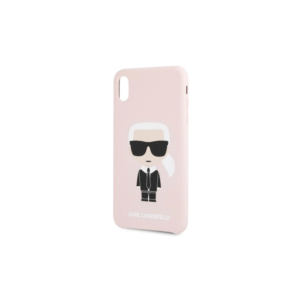 Hurtownia GSM - Karl Lagerfeld KLHCI65SLFKPI iPhone Xs Max Hardcase hellrosa/light pink Silikon Iconic - KLD057PNK - {ean13} - Hurt