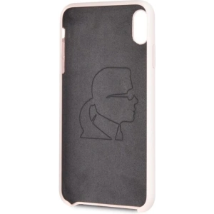 Hurtownia GSM - Karl Lagerfeld KLHCI65SLFKPI iPhone Xs Max Hardcase hellrosa/light pink Silikon Iconic - KLD057PNK - {ean13} - Hurt
