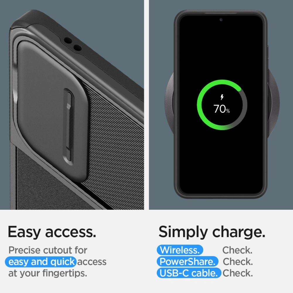 Hurtownia GSM - Etui Spigen Optik Armor Samsung Galaxy S24 Černá - SPN3276 - {ean13} - Hurt