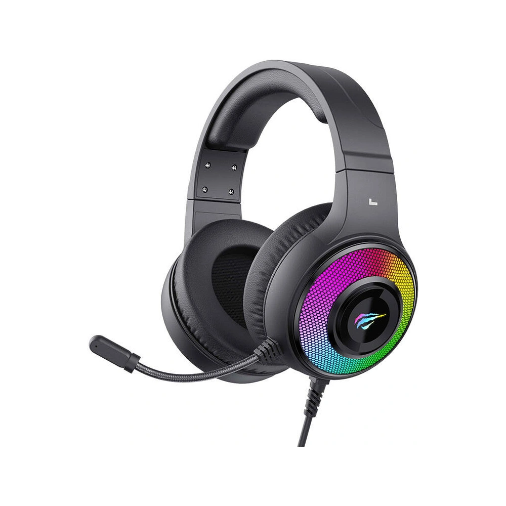 Hurtownia GSM - Sluchátka na uši herní Havit H2042D RGB černé - HVT261 - {ean13} - Hurt