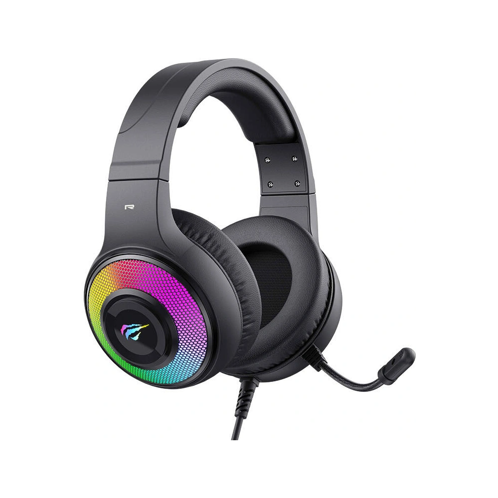 Hurtownia GSM - Játékos fejhallgató Havit H2042D RGB fekete - HVT261 - {ean13} - Hurt