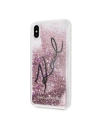 Wholesale Karl Lagerfeld KLHCI65TRKSIGPI iPhone Xs Max pink hard case Signature Liquid Glitter Stars - KLD060PNK - {ean13} - Hurt