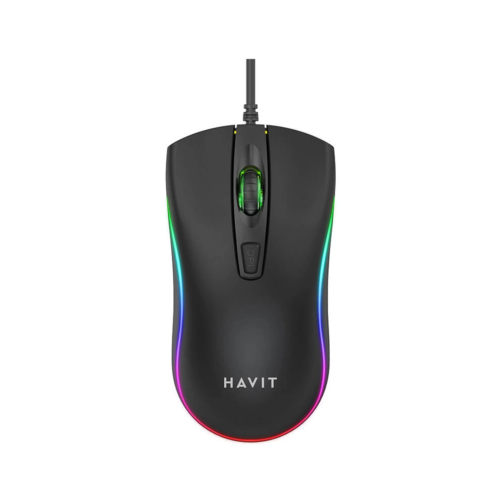 Wholesale Havit MS72 wired mouse black - HVT266 - {ean13} - Hurt
