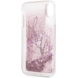 Hurtownia GSM - Karl Lagerfeld KLHCI65TRKSIGPI iPhone Xs Max rosa/pink Hartschale Signature Liquid Glitter Stars - KLD060PNK - {ean13} - Hurt