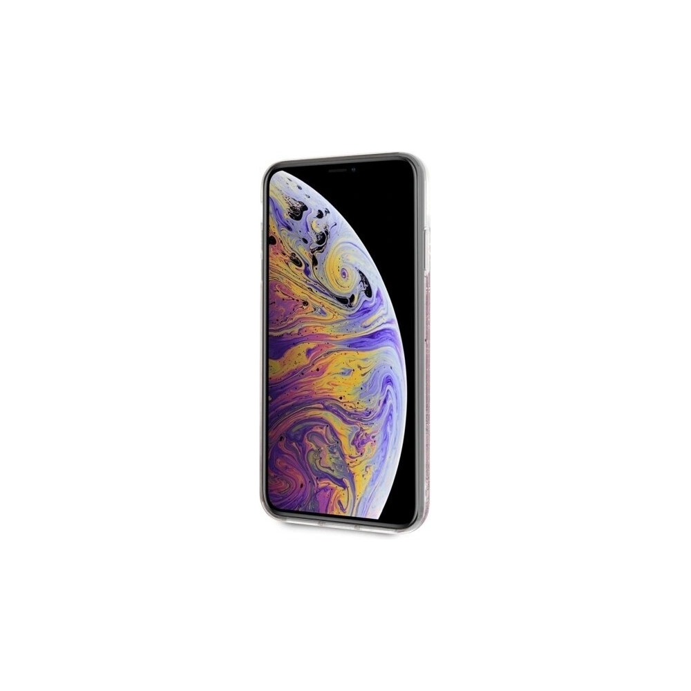 Hurtownia GSM - Karl Lagerfeld KLHCI65TRKSIGPI iPhone Xs Max różowy/pink hard case Signature Liquid Glitter Stars - KLD060PNK - {ean13} - Hurt