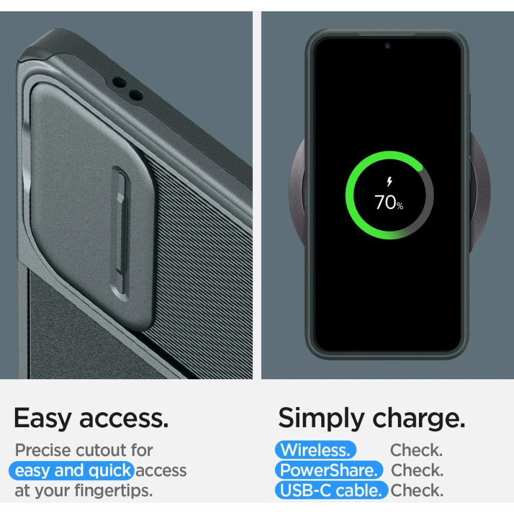Wholesale Spigen Optik Armor Samsung Galaxy S24 Abyss Green - SPN3277 - {ean13} - Hurt