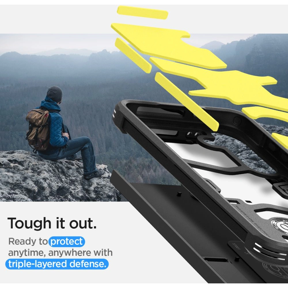 Hurtownia GSM - Etui Spigen Tough Armor Samsung Galaxy S24 černé - SPN3284 - {ean13} - Hurt