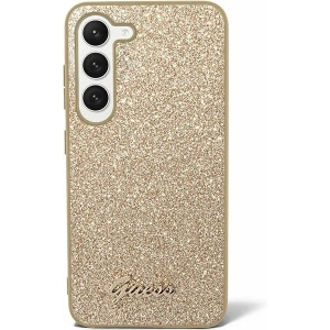 Wholesale Guess GUHCS24MHGGSHD Samsung Galaxy S24+ Plus hardcase Glitter Script gold - GUE3162 - {ean13} - Hurt