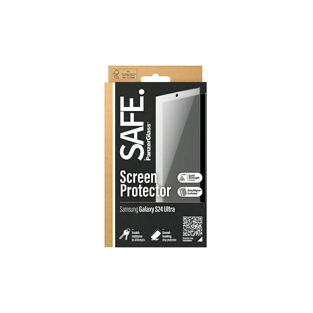Hurtownia GSM - Tvrzené sklo SAFE od PanzerGlass pro Samsung Galaxy S24 Ultra Ochrana obrazovky Ultra-Wide Fit - PZG580 - {ean13} - Hurt