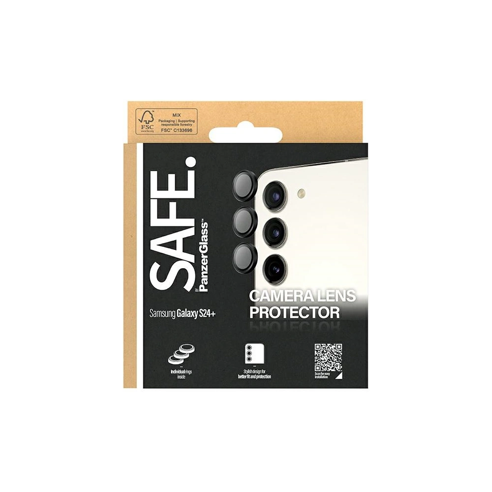 Hurtownia GSM - Glas für die Kameralinse SAFE von PanzerGlass Samsung Galaxy S24+ Plus Hoops Camera schwarz/black - PZG584 - {ean13} - Hurt