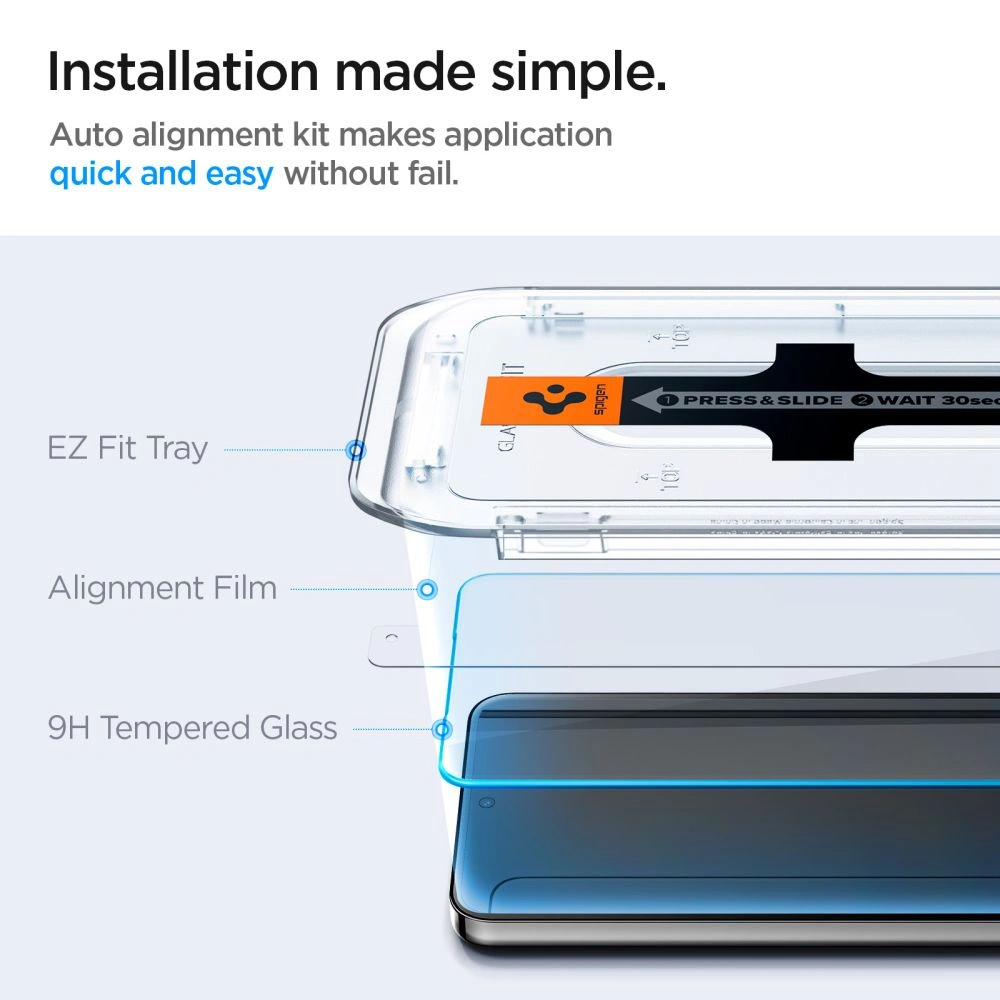 Hurtownia GSM - Tvrzené sklo Spigen GLAS.tR ez Fit Samsung Galaxy S24 Clear [2 PACK] - SPN3293 - {ean13} - Hurt