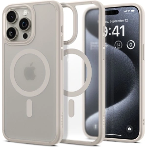 Wholesale Spigen Ultra Hybrid Mag MagSafe Apple iPhone 15 Pro Max Frost Natural Titanium - SPN3294 - {ean13} - Hurt
