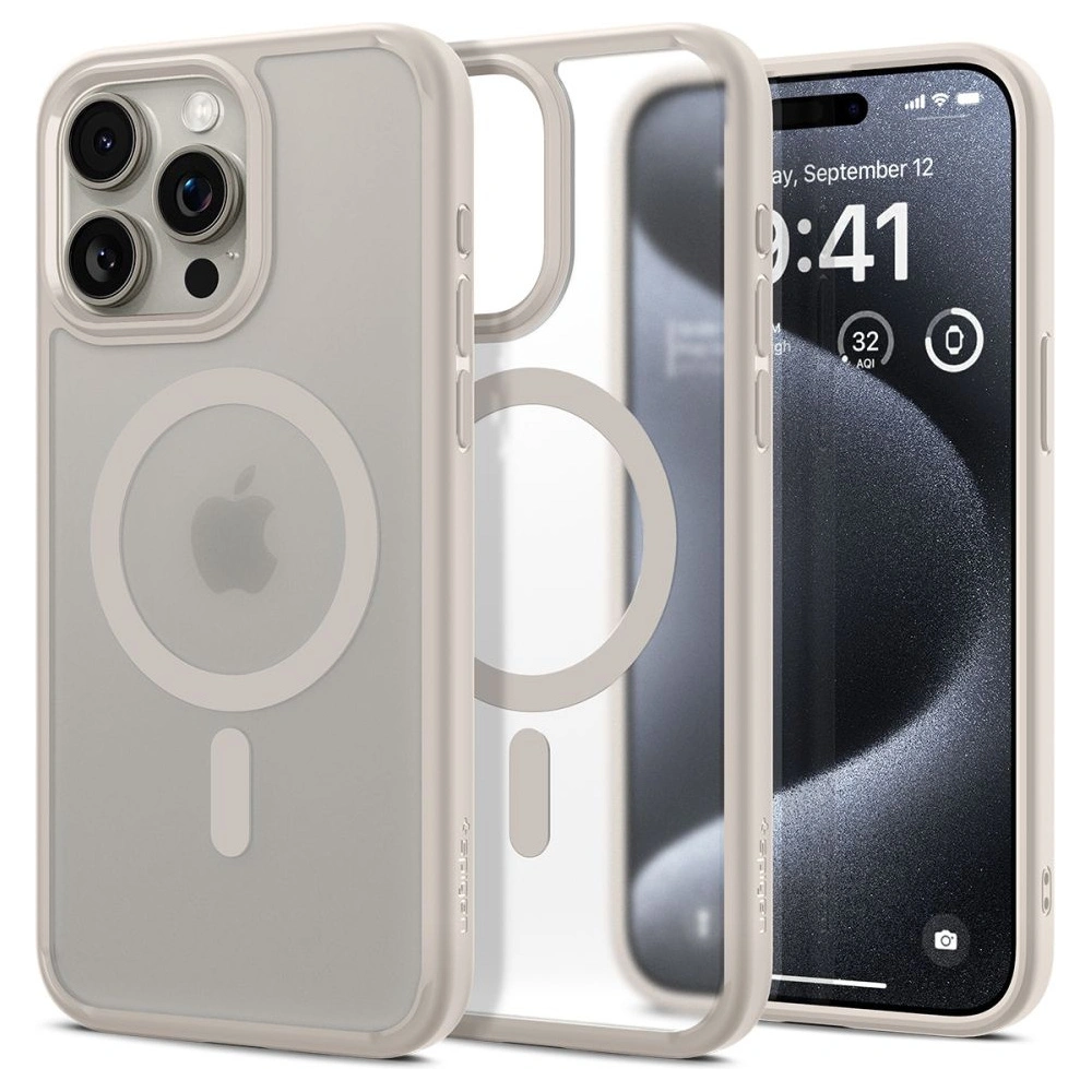 Hurtownia GSM - Etui Spigen Ultra Hybrid Mag MagSafe Apple iPhone 15 Pro Max Frost Natural Titanium - SPN3294 - {ean13} - Hurt